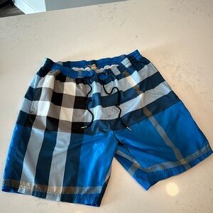 Men’s Burberry Check Swim Shorts